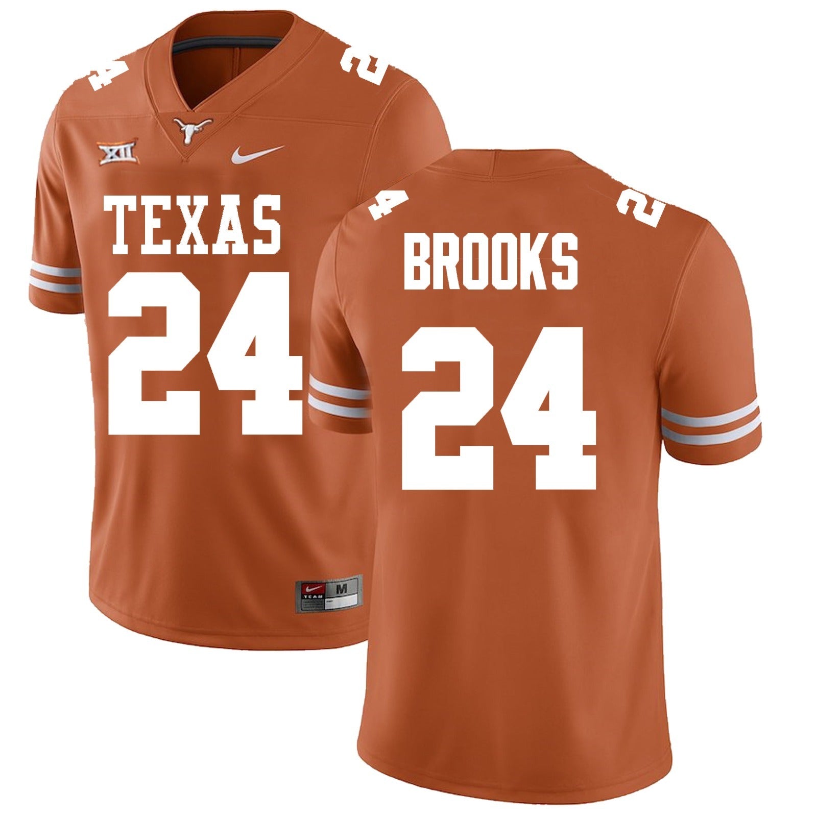 Texas Longhorns #24 Jonathon Brooks College Football Jersey Stitched