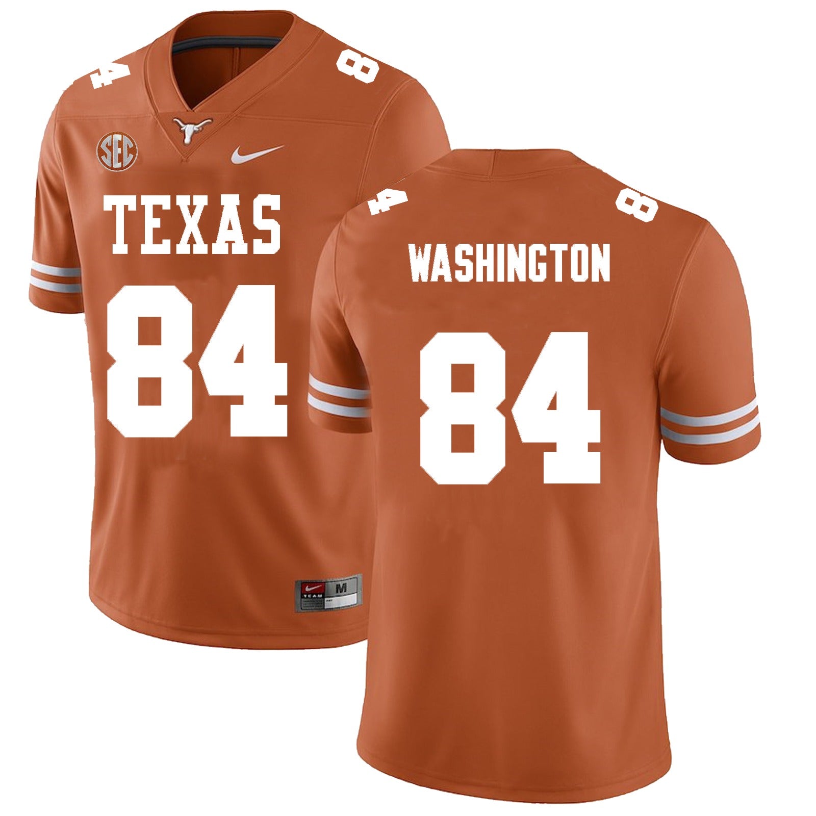 Texas Longhorns #84 Jordan Washington College Football Jersey Stitched