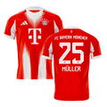 Thomas Muller 25 Bayern Munich 2025-26 Home Jersey – Red