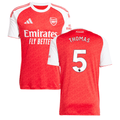 Thomas Partey #5 Arsenal 2025-26 Home Jersey – Red