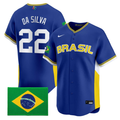 Tiago da Silva Jersey #22 Team Brazil 2026 World Baseball Stitched