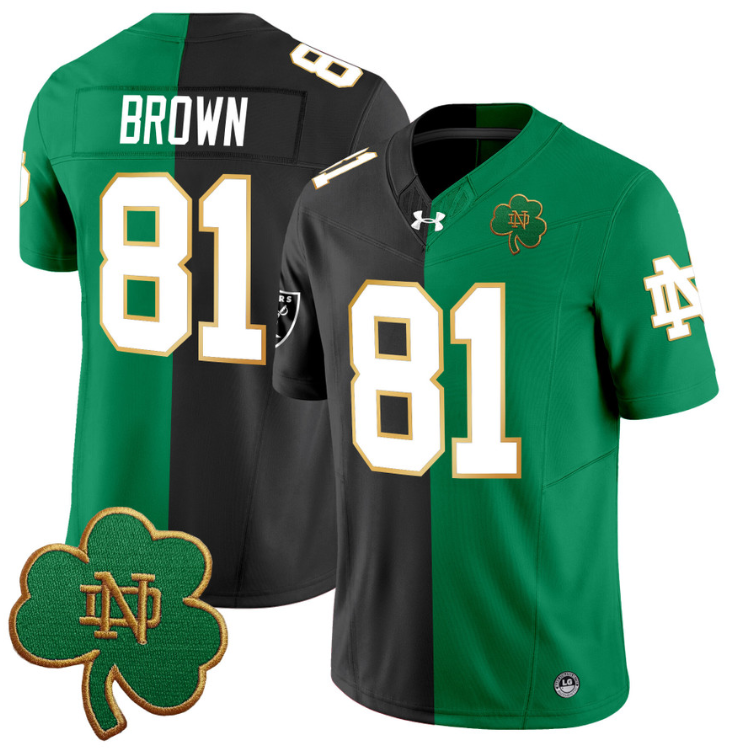 Tim Brown Jersey #81 Notre Dame Fighting Irish Split Vapor Football Stitched