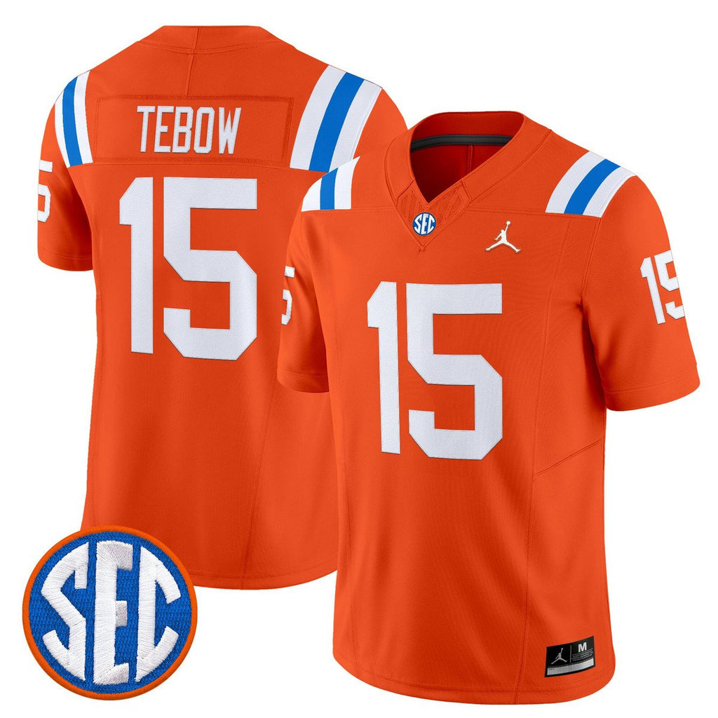 Tim Tebow Jersey #15 Florida Gators 1960s Throwback Vapor Limited