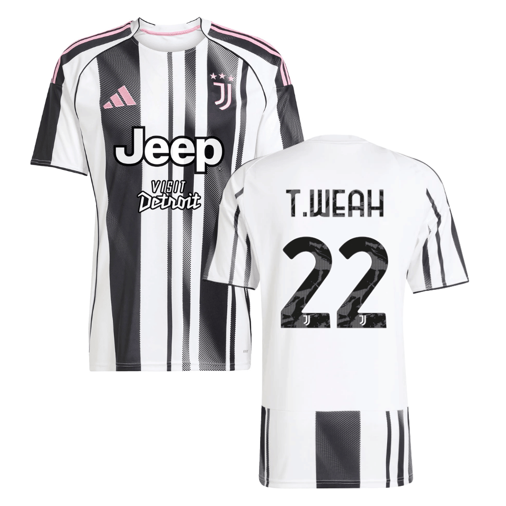 Timothy Weah 22 Juventus 2025-26 Home Men Jersey – White