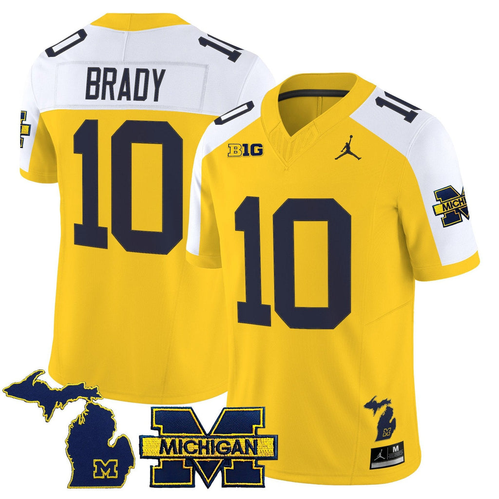 Tom Brady Jersey #10 Michigan Wolverines 2025 Limited V2 Stitched