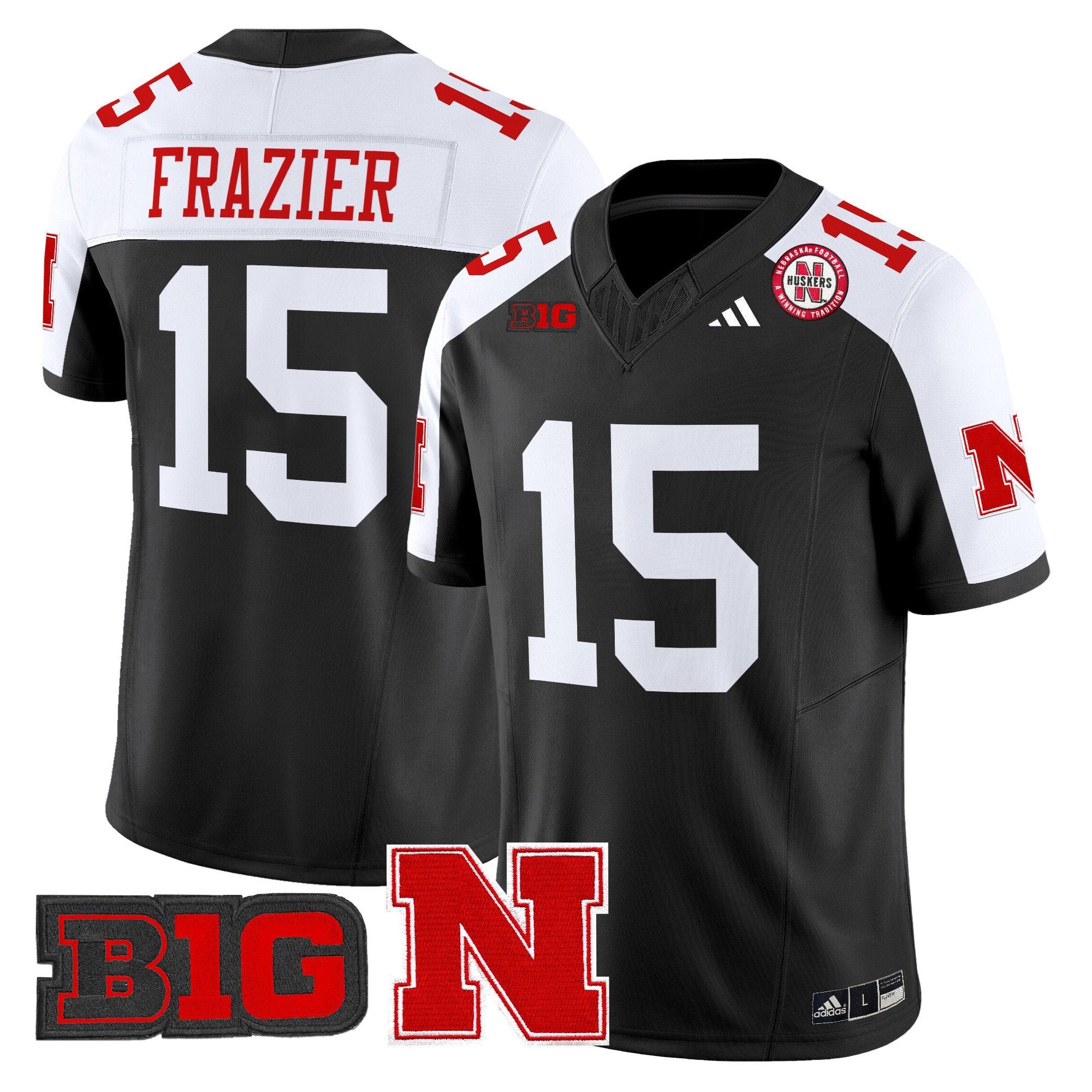Tommie Frazier Jersey #15 Nebraska Cornhuskers 2025 Stitched