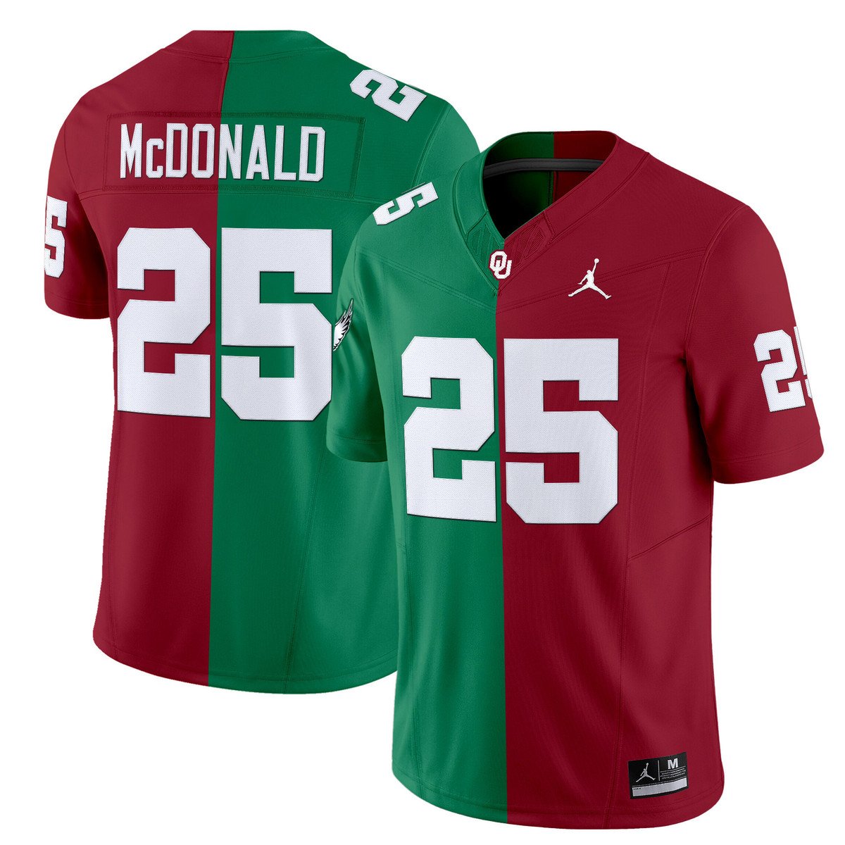 Tommy McDonald Jersey #25 Oklahoma Sooners Split Vapor Limited Stitched