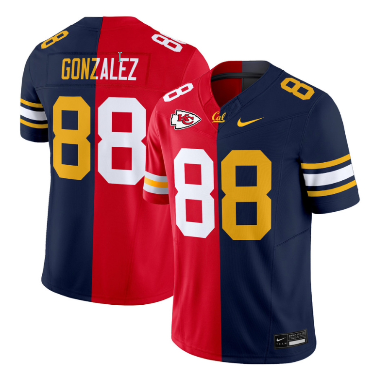 Tony Gonzalez Jersey #88 California Golden Bears Split Vapor Limited Football
