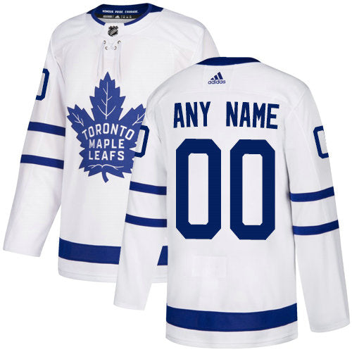 Toronto Maple Leafs White Away Customized Jersey Stitched