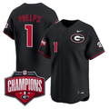 Tre Phelps Jersey #1 Georgia Bulldogs Southeastern Champions 2026 Stitched