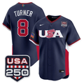 Trea Turner Jersey #8 Team USA World Baseball Classic 250 USA 2026 Stitched