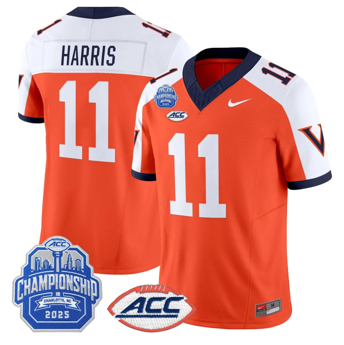 Trell Harris Jersey #11 Virginia 1995 Throwbacks 2025 ACC Championship