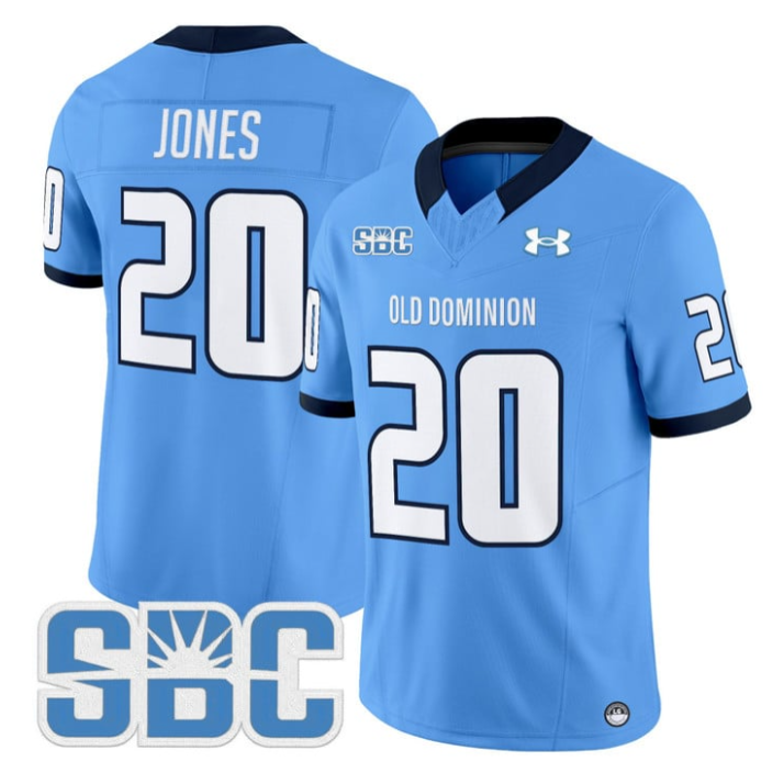 Trequan Jones Jersey #20 Old Dominion Monarchs 2025 Vapor Stitched