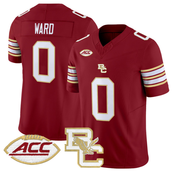 Treshaun Ward Jersey #0 Boston College Eagles 2025 Vapor Stitched