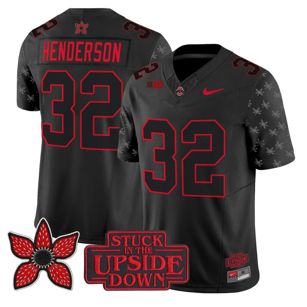 Treveyon Henderson Jersey #32 Ohio State Stranger Things Edition Vapor Stitched
