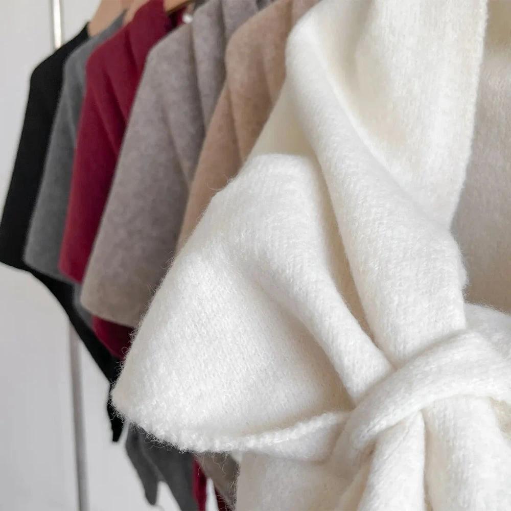 Triangle Soft Poncho Shawl Cape