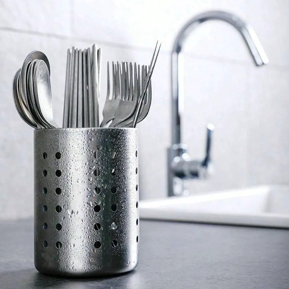 Trivent Stainless Kitchen Cutlery Organizer