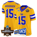 Troy Andersen Jersey #15 Montana State Bobcats 2026 Football Championship Gold
