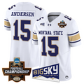 Troy Andersen Jersey #15 Montana State Bobcats 2026 Football Championship White