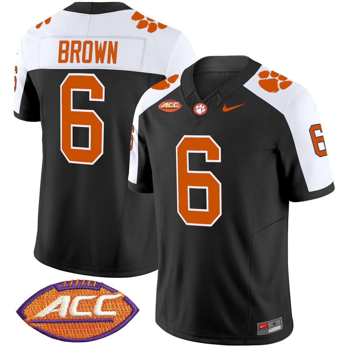 Tyler Brown Jersey #6 Clemson Tigers 2025 Vapor Limited Stitched