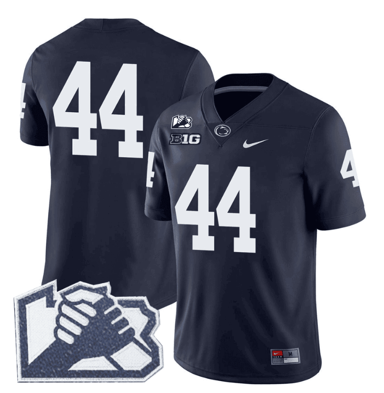 Tyler Warren Jersey #44 No Name Penn State Unity Patch Limited Stitched