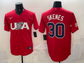 USA Baseball #30 Paul Skenes Red World Baseball Classic Stitched Jersey