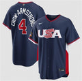 USA Baseball #4 Crow-Armstrong Jersey Navy 2026 World Baseball Classic Road Stadium Stitched