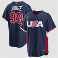 USA Baseball #99 Aaron Judge Jersey Navy 2026 World Baseball Classic Road Stadium Stitched