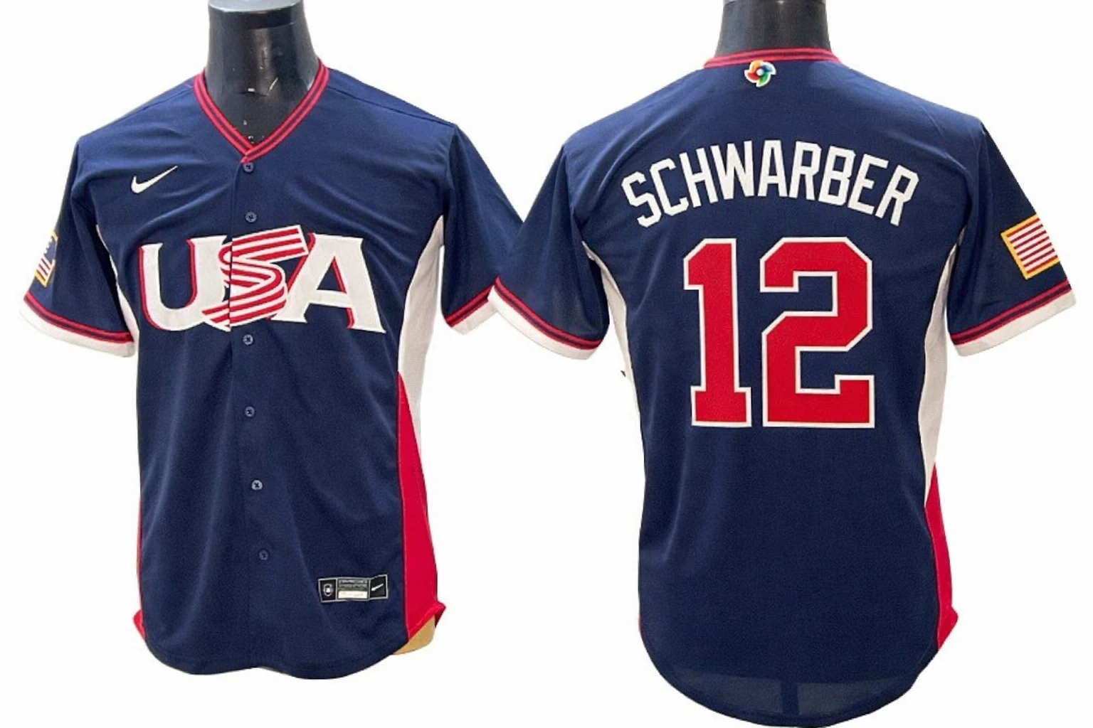 USA Baseball #12 Kyle Schwarber 2026 World Baseball Jersey
