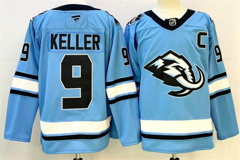 Utah Mammoth #9 Clayton Keller Blue 2025 Stitched Jersey