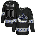 Vancouver Canucks Custom Black Team Logos Fashion Jersey Stitched