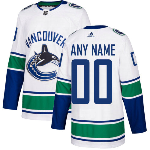 Vancouver Canucks NHL White Customized Jersey Premium Stitched