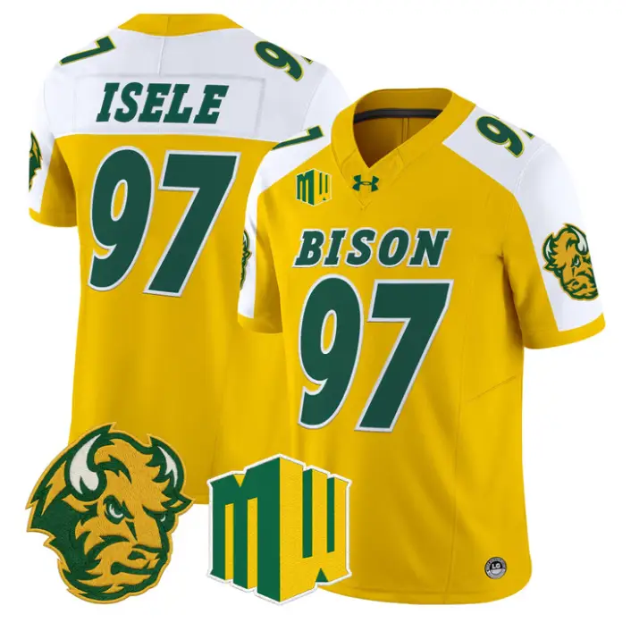 Victor Isele Jersey #97 North Dakota State Bison 2026 Vapor Stitched