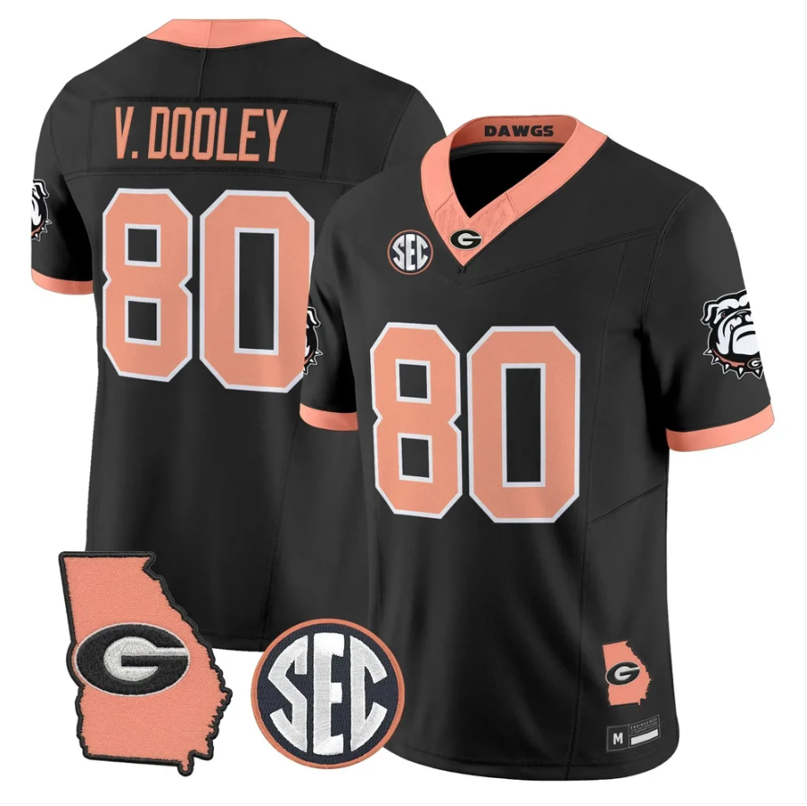 Vince Dooley Jersey #80 Georgia Bulldogs 2026 The Big Peach Stitched