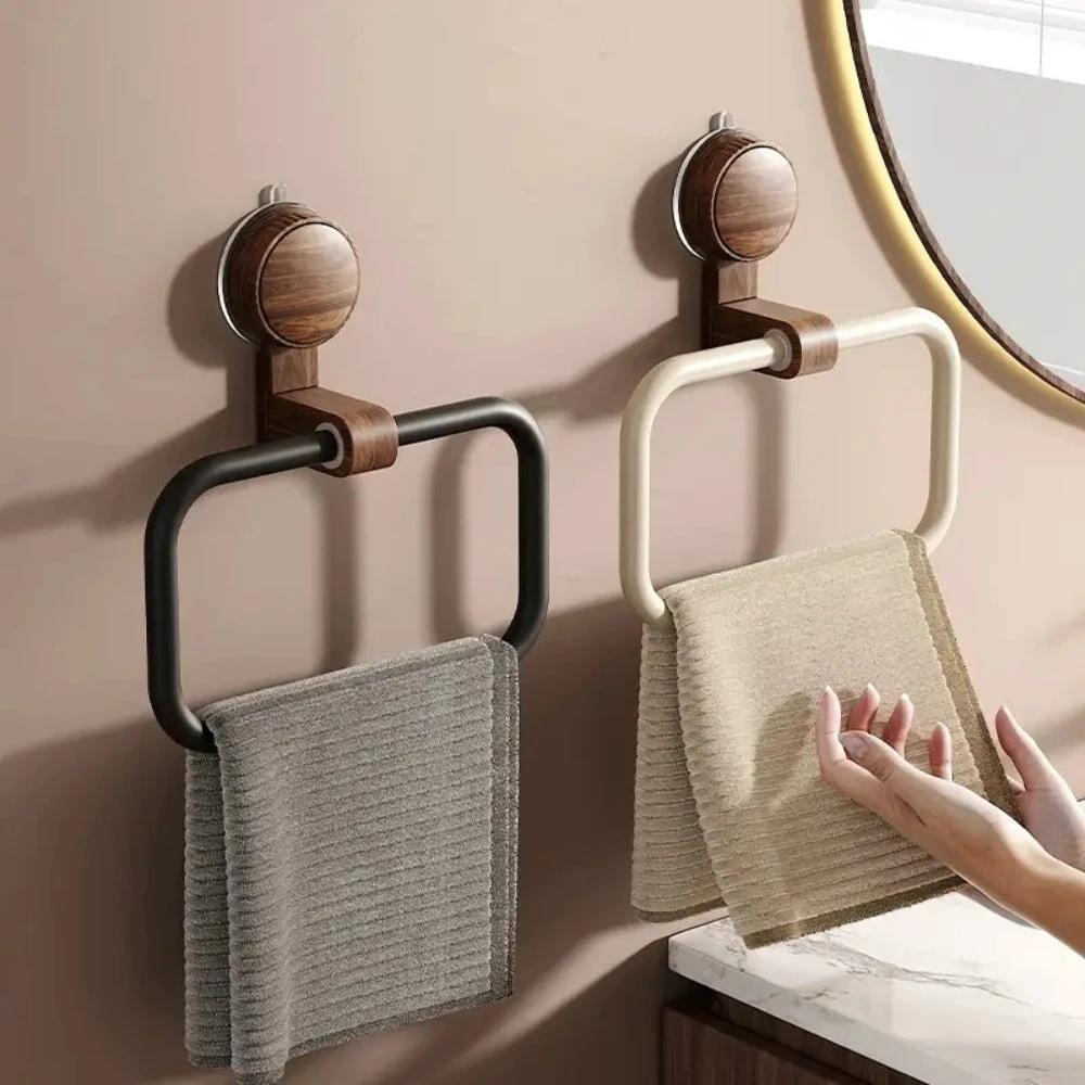 Vintage Wood Removable Towel Rack