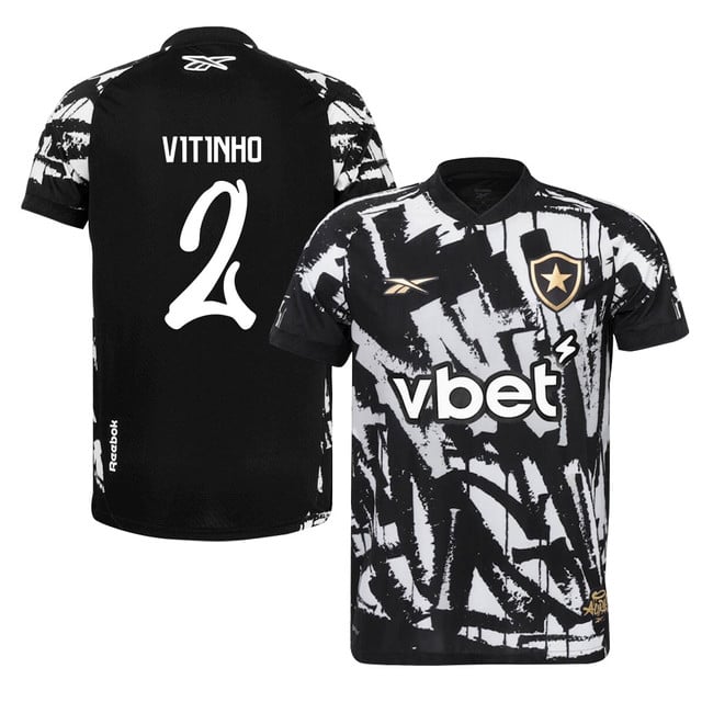 Vitinho #2 Botafogo 2025-26 Fourth Jersey – Black