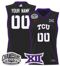 Women's Custom TCU Horned Frogs Jersey 2025 Champions Lightweight Black