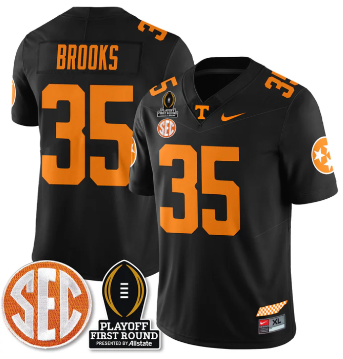 Will Brooks Jersey #35 Tennessee Vols Playoff First Round Patch