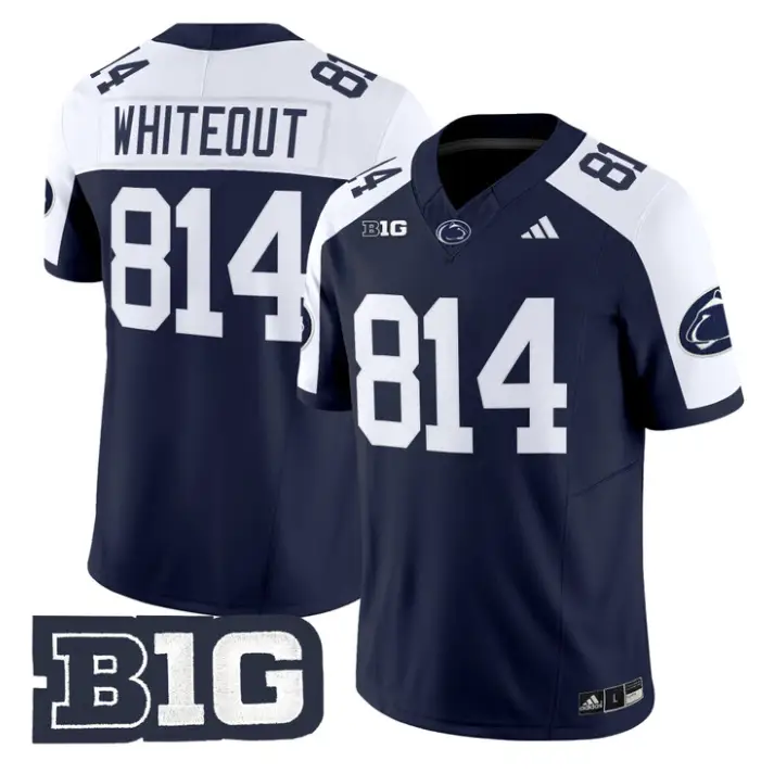 WHITEOUT Jersey #814 Penn State Nittany 2026 Limited Stitched