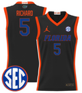 Will Richard Jersey #5 Florida Gators 2024 Lightweight Basketball Black