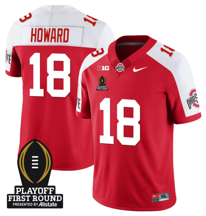 Will Howard Jersey #18 Ohio State Buckeyes Playoff First Round Patch