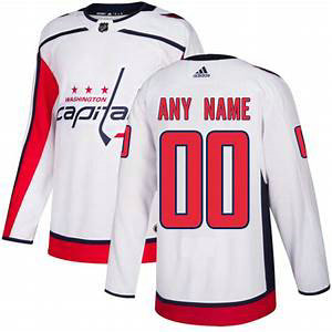 Washington Capitals  White Custom Jersey Premium Stitched