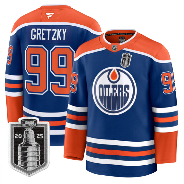 Wayne Gretzky Jersey #99 Edmonton Oilers 2025 Stanley Cup Final Stitched Away