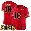 Will Howard Jersey #18 Ohio State Natty 2025 Patch Red Stitched