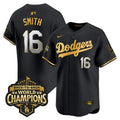Will Smith Jersey #16 Dodgers 2025 Back-To-Back Champions Stitched
