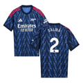 William Saliba #2 Arsenal 2025-26 Third Jersey – Cream