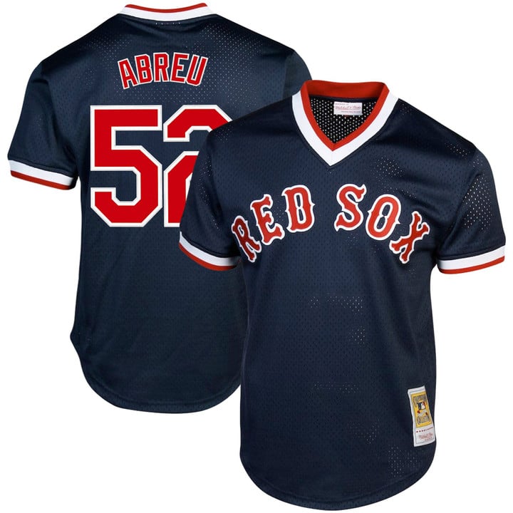 Wilyer Abreu Jersey #52 Boston Red Sox Throwback Cooperstown Stitched