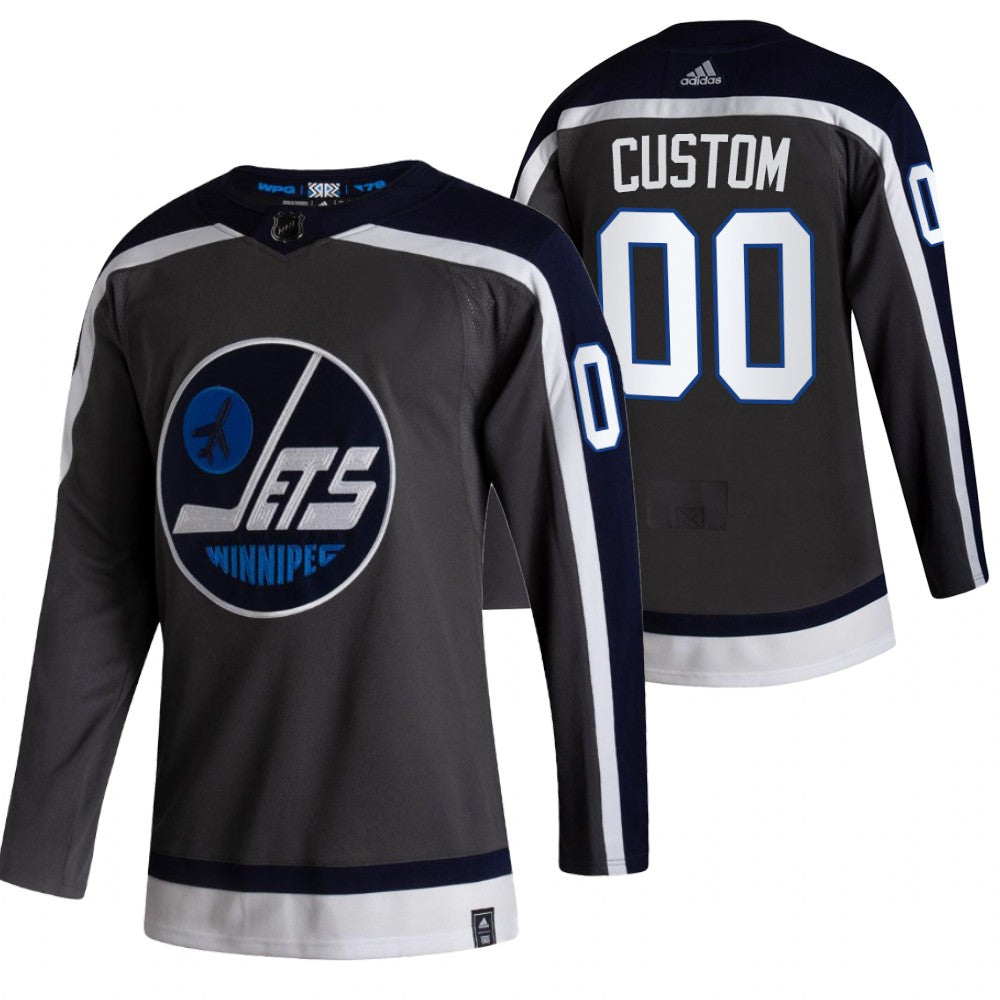 Winnipeg Jets Custom Black 2020-21 Alternate  Player NHL Jersey Stitched