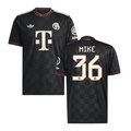 Wisdom Mike #36 Bayern Munich 2025-26 Third Men Jersey – Black