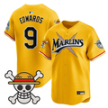 Xavier Edwards Jersey #9 Miami Marlins One Piece Premier Stitched